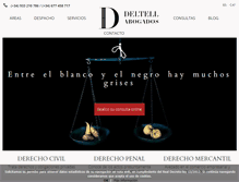 Tablet Screenshot of deltellabogados.com